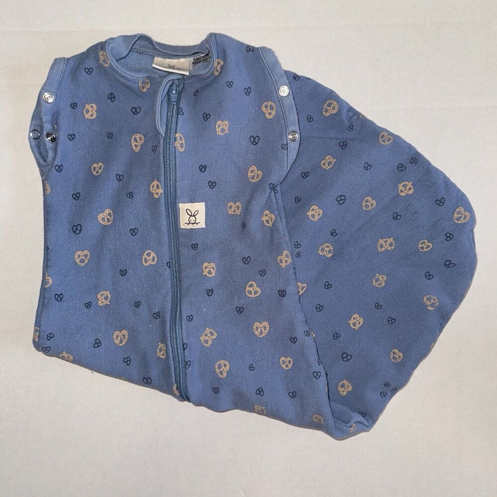 Ergo Pouch Sleep Sac 1.0 TOG 3-6 Months Size 00 Newborn Blue Petit Pretzel - Picture 4 of 11